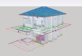 ตัวอย่างบ้าน Precast และเขียนไฟฟ้า